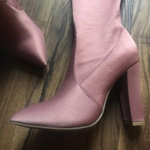 Bamboo satin High boots